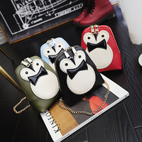 Lovely Style Cartoon PU Leather Shoulder Bags Chain Crossbody Bags 5.5inch Phone Bag