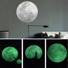 luminescent fluorescent lights Moon Shape Wall Stickers Home Decor