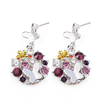 Luxury Elegant Earrings Rhinestone Butterfly Flower Women Earrings