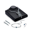 Luxury Jewelry Set Blue Zircon Elegant Necklace Earrings Set