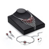 Luxury Jewelry Set Elegant Bowknot Zircon Necklace Earrings Set
