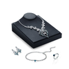 Luxury Jewelry Set Elegant Full Zircon Tassel Necklace Bracelet Set