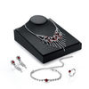 Luxury Jewelry Set Tassel Full Zircon Ring Necklace Set