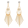 Luxury Tassel Earrings Crystal Water Drop Earrings