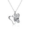 Luxury Women Necklace Butterfly Zircon Elegant Necklace