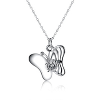 Luxury Women Necklace Butterfly Zircon Elegant Necklace