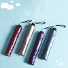 LYZA Portable 3 Folds Sunscreen Pencil Umbrella Rain Umbrella Foldable Sun Umbrella