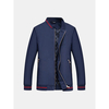 M-6XL Casual Business Thin Loose Solid Color Plus Size Stand Collar Coat For Men