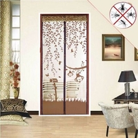 Magic Curtain Door Mesh Net Screen Magnetic Anti Mosquito Pest Sheer Curtain Protector