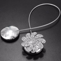 Magnetic Curtain Clips Retractable Bling Crystal Buckles Tie Backs Holdbacks