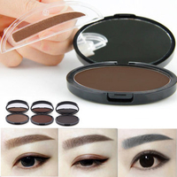 Makeup Eyebrow Gel Brow Stamp Grey Brown Powder Seal Waterproof Eyes Cosmetic Tools 3 Colors