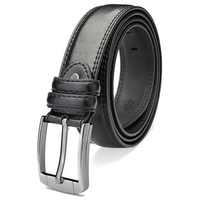 Male 140cm Genuine Cowhide Leather Extended Long Pin Buckle Belts