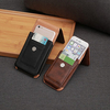 Man Business PU Phone Wallet Card Bag Wallet Purse Dual-Use Waist Bag