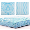 Mandala Indian Bohemian Blue Square Cushion Throw Case Floor Pillow Cover