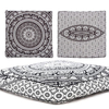 Mandala Indian Bohemian Elephant Square Cushion Case Floor Pillow Seating Cover