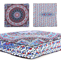 Mandala Indian Bohemian Multi-color Square Cushion Throw Case Floor Pillow Cover