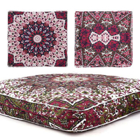 Mandala Indian Bohemian Polyester Square Cushion Throw Case Floor Pillow Cover