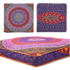 Mandala Indian Bohemian Violet Square Cushion Throw Case Floor Pillow Cover