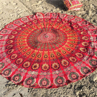 Mandala Round Yoga Mat Beach Printing Throw Towel Shawl Wall Hanging Tapestry