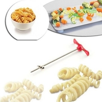 Manual Potato Radish Spiral Cutter Roller Fruits Spiral Slicer Vegetable Cooking Tool Kitchenware