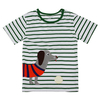 Maven Lovely Dog Stripe Baby Children Boy Cotton Short Sleeve T-shirt Top