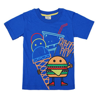 Maven Lovely Hamburger Baby Children Boy Cotton Short Sleeve T-shirt Top