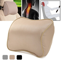 Memory Foam Silk Headrest Pillow Car Seat Neck Support Cushion
