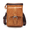 Men 6 Inch Vintage Genuine Leather Phone Bag Crossbody Bag Waist Bag