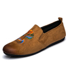 Men Beijing Opera Facial Masks Style Retro Flat Slip On Casual Loafers