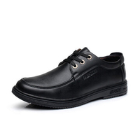 Men Black Formal Lace Up Business Casual Office Breathable Shoes