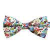 Men Bow Tie Flower Printed Floral Cotton Suit Wedding Bridegroom Accessories