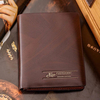 Men Business Brown PU Pocket Card Holder Bifold Purse Wallet