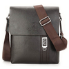 Men Business Casual PU Waterproof Shoulder Crossbody Messenger Bag Briefcase