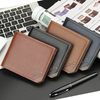 Men Business PU Casual Black Coffee Brown Khaki Wallet Money Bag