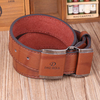 Men Business PU Leather Alloy Buckle Belts Casual Smooth Buckle Belt Waistband Strap
