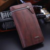 Men Business Retro PU Leather Embossing Wallet Card Holders Purses