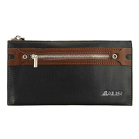 Men Business Vintage Leisure Long Zipper Wallet Cards Cash Coins Purse