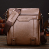 Men Business Vintage Multi-pocket Comfortable PU Leather Shoulder Bags Crossbody Bags