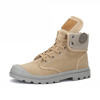 Men Canvas Anti-collision Toe High Top Lace Up Ankle Work Boots