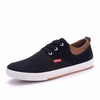 Men Canvas British Style Breathable All Match Lace Up Flat Casual Shoes