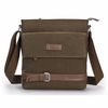 Men Canvas Casual Hasp Crossbody Bags Shoulder Bags