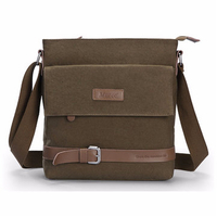 Men Canvas Casual Hasp Crossbody Bags Shoulder Bags