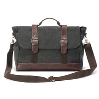 Men Canvas Casual Messenger Bag Multi-pocket Shoulder Bags Crossbody Bags Handbag