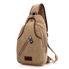 Men Canvas Casual Multi-Pocket Chest Bag Outdoor Crossbody Bag
