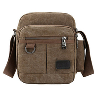 Men Canvas Casual Shoulder Bags Outdoor Sports Travel Crossbody Bag
