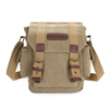 Men Canvas Casual Travel Outdoor Black Khaki Green Shoulder Crossbody Bag