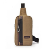 Men Canvas Chest Bag Zipper Special Design Stylish Crossbody Bag