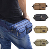 Men Canvas Leisure Multi-Pocket Crossbody Bags Waist Bags