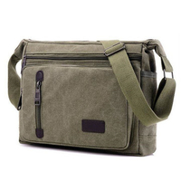 Men Canvas Messenger Bag Casual Outdoor Crossbody Bag Fishing Bag
