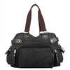 Men Canvas Multi-pocket Handbags Casual Retro Crossbody Bag Leisure Travel Shoulder Bag